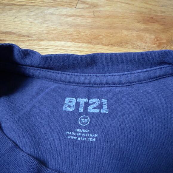 Hello Summer BT21 Tee Blue Shirt Bon Voyage Size XS - Picture 4 of 5